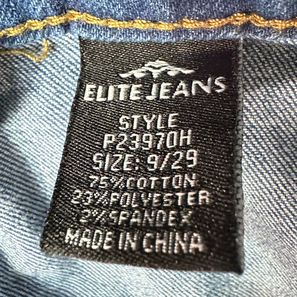 Classic Blue Wide Leg Flare Jeans - Picture 4 of 4